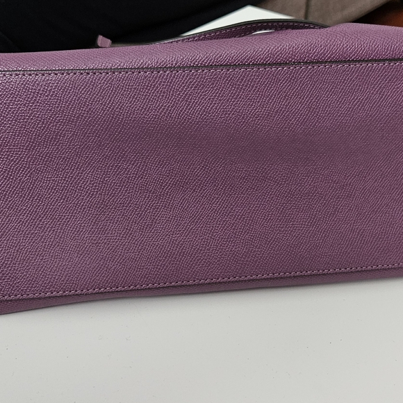 Coach Leather Tote Silver Mauve - Picture 15 of 15